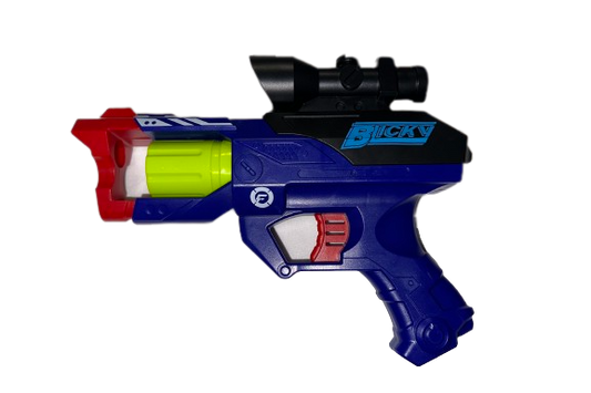 Blue Foam Bullet Toy Blicky