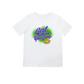 GWYG Mardi Gras Tee 100% ringspun - WHITE