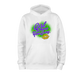 GWYG Mardi Gras Hoodie 100% ringspun - WHITE