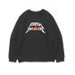 Fresh X Reckless Logo Crewneck 100% ringspun - BLACK