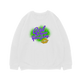 GWYG Mardi Gras Crewneck 100% ringspun - WHITE