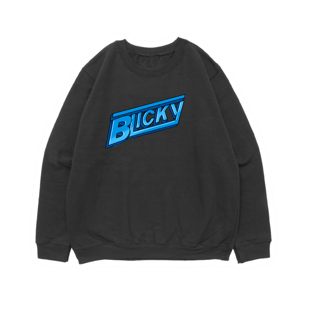 Blicky Crewneck 100% ringspun - BLACK