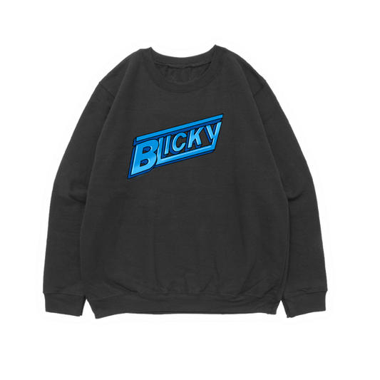 Blicky Crewneck 100% ringspun - BLACK