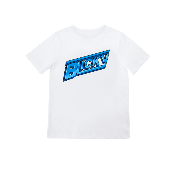 Blicky Tee 100% ringspun - WHITE