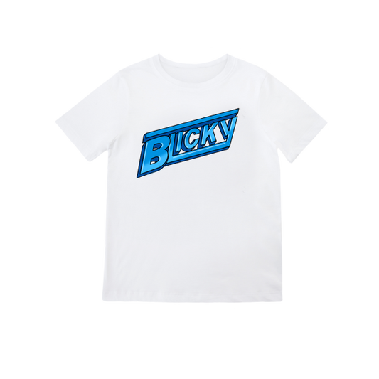 Blicky Tee 100% ringspun - WHITE