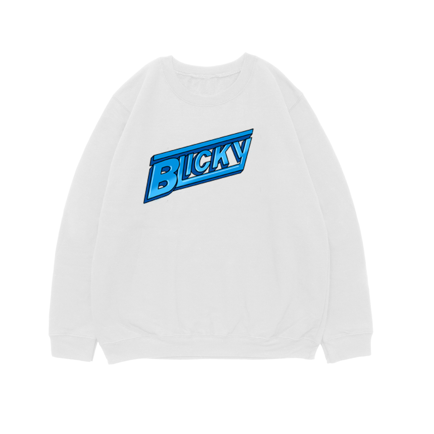 Blicky Crewneck 100% ringspun - WHITE