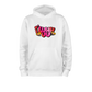 I LUHH UU Hoodie 100% ringspun - WHITE