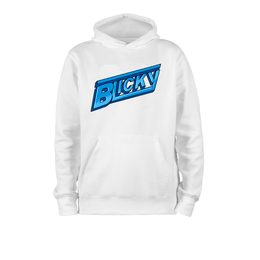 Blicky Hoodie 100% ringspun - WHITE