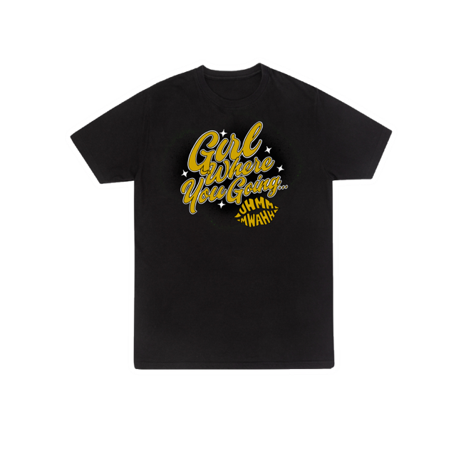 GWYG Black x Gold Tee 100% ringspun - BLACK