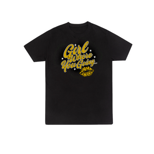 GWYG Black x Gold Tee 100% ringspun - BLACK