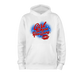 GWYG RWB Hoodie 100% ringspun - WHITE